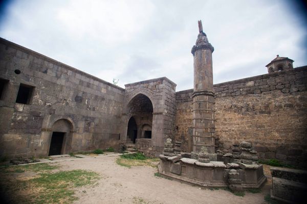 The courtyard in the main complex. 