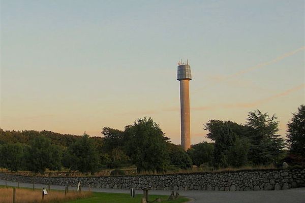 Cloos Tower from afar.